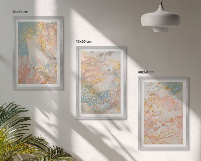 Set tablouri decorative Modele pastelate abstracte