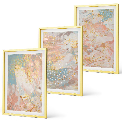 Set tablouri decorative Modele pastelate abstracte