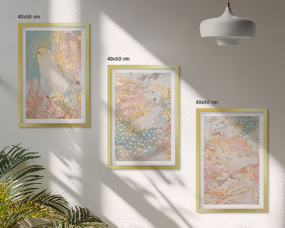 Set tablouri decorative Modele pastelate abstracte