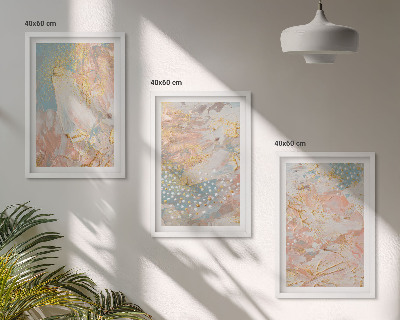 Set tablouri decorative Modele pastelate abstracte