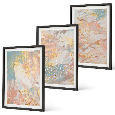 Set tablouri decorative Modele pastelate abstracte