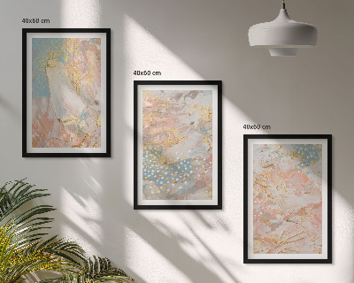 Set tablouri decorative Modele pastelate abstracte