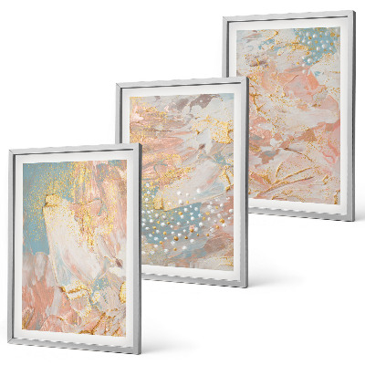 Set tablouri decorative Modele pastelate abstracte