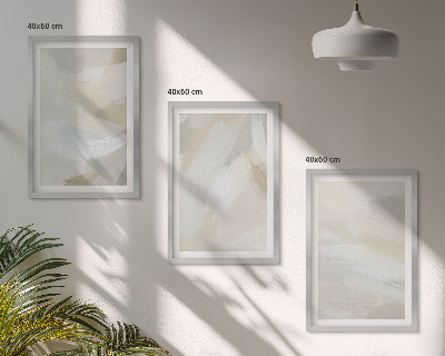 Set tablouri pentru dormitor Fundal abstract cu pensulă