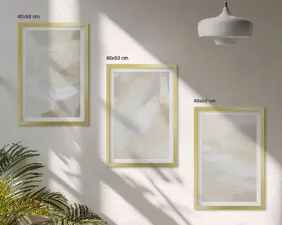 Set de tablouri pentru dormitor cu fundal abstract realizat prin tehnica pensulei