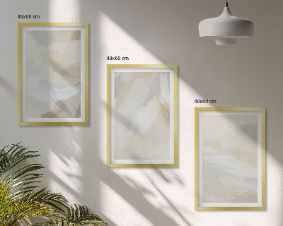 Set tablouri pentru dormitor Fundal abstract cu pensulă