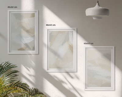 Set tablouri pentru dormitor Fundal abstract cu pensulă