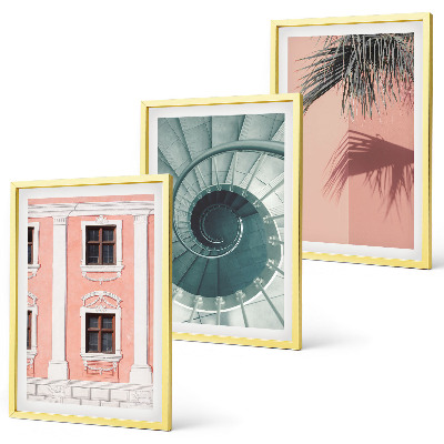 Set tablouri pentru dormitor Arhitectură spiralată pastelată