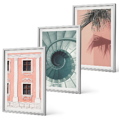 Set tablouri pentru dormitor Arhitectură spiralată pastelată