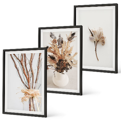 Set tablouri pentru dormitor Flori ramuri minimaliste