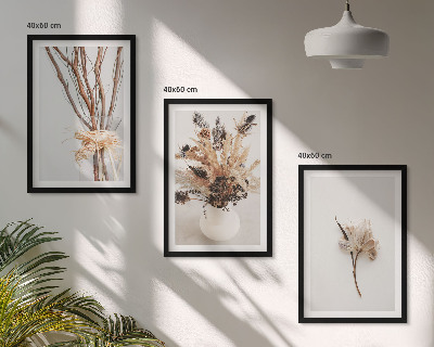Set tablouri pentru dormitor Flori ramuri minimaliste