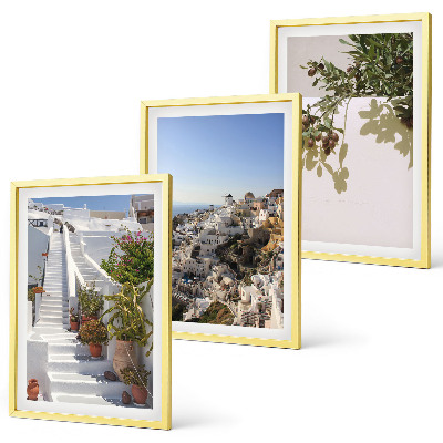 Set tablouri pentru dormitor Scări albe, vedere la Santorini