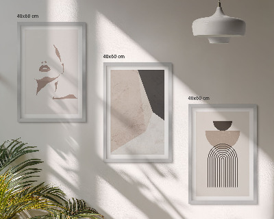 Set tablouri decorative Forme abstracte ale feței