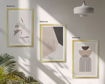 Set tablouri decorative Forme abstracte ale feței