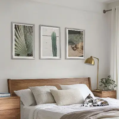 Set tablouri decorative cu tematică de accesorii pentru plante tropicale