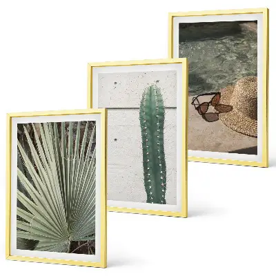 Set tablouri decorative cu tematică de accesorii pentru plante tropicale