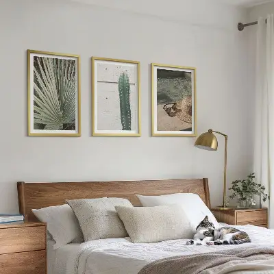 Set tablouri decorative cu tematică de accesorii pentru plante tropicale