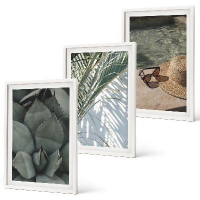 Set tablouri pentru dormitor Plante tropicale pentru vacanță