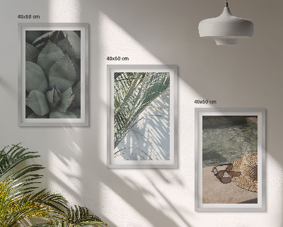 Set tablouri pentru dormitor Plante tropicale pentru vacanță