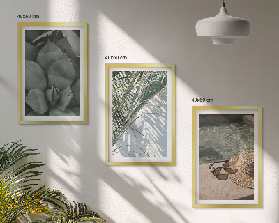 Set tablouri pentru dormitor Plante tropicale pentru vacanță
