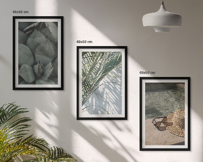 Set tablouri pentru dormitor Plante tropicale pentru vacanță