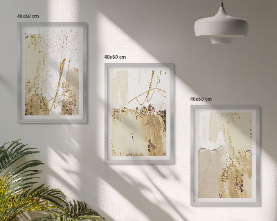 Set tablouri pentru dormitor Modele abstracte bej alb