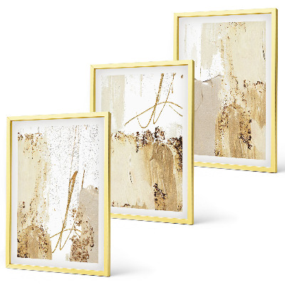 Set tablouri pentru dormitor Modele abstracte bej alb
