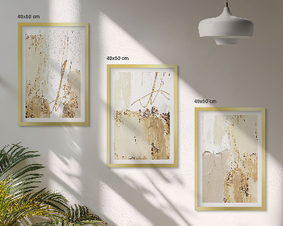 Set tablouri pentru dormitor Modele abstracte bej alb