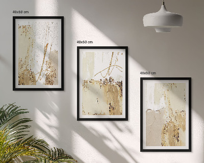 Set tablouri pentru dormitor Modele abstracte bej alb