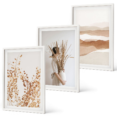 Set tablouri decorative Motive florale boho rustice