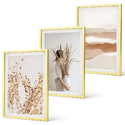 Set tablouri decorative cu design floral în stil boho rustic