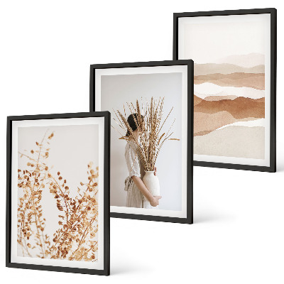 Set tablouri decorative Motive florale boho rustice
