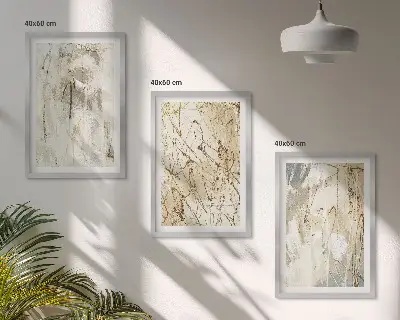 Set de tablouri pentru dormitor cu modele abstracte în nuanțe de bej și gri