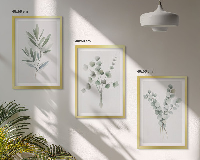 Set tablouri decorative Modele de plante cu verdeață