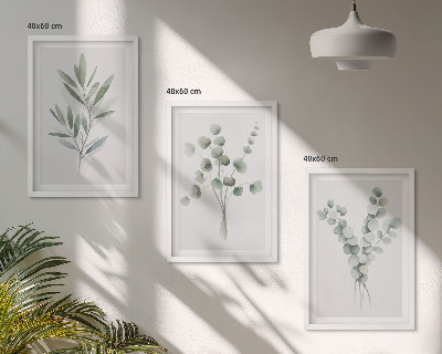 Set tablouri decorative Modele de plante cu verdeață