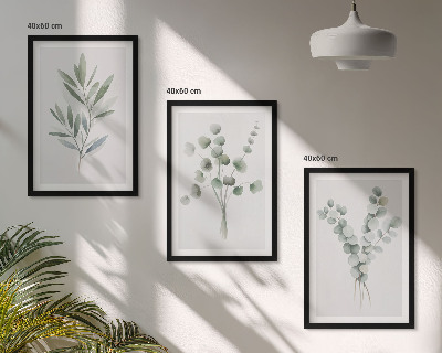 Set tablouri decorative Modele de plante cu verdeață