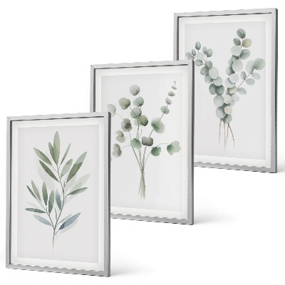 Set tablouri decorative Modele de plante cu verdeață