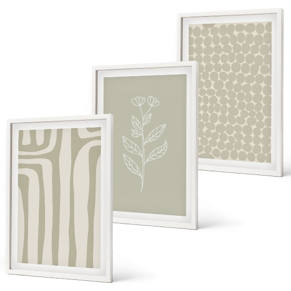 Set tablouri pentru dormitor Modele geometrice de plante