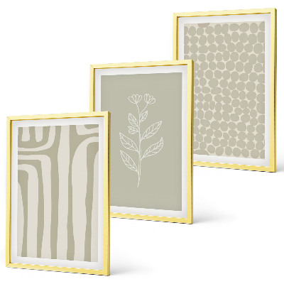 Set tablouri pentru dormitor Modele geometrice de plante