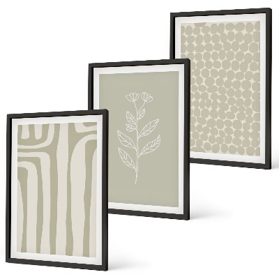 Set tablouri pentru dormitor Modele geometrice de plante