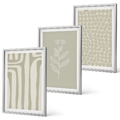 Set tablouri pentru dormitor Modele geometrice de plante
