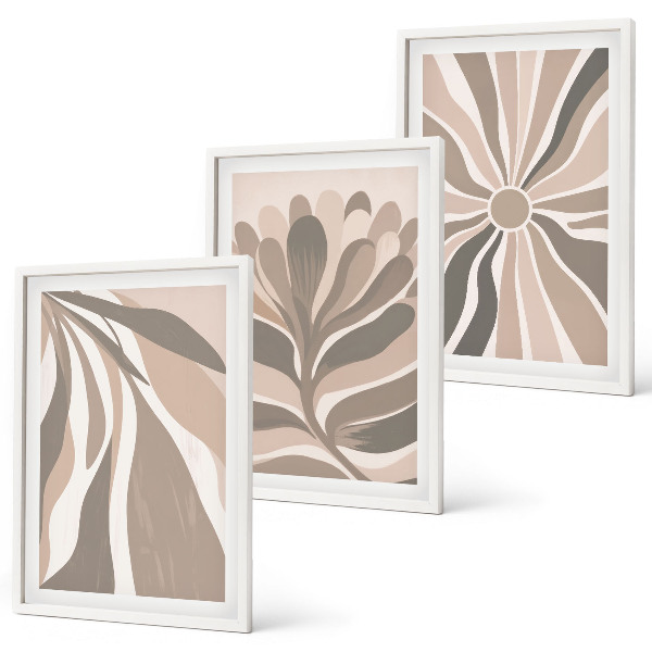 Set tablouri pentru dormitor Modele abstracte de plante