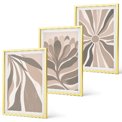 Set tablouri pentru dormitor Modele abstracte de plante