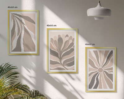 Set tablouri pentru dormitor Modele abstracte de plante