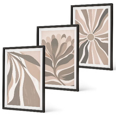 Set tablouri pentru dormitor Modele abstracte de plante