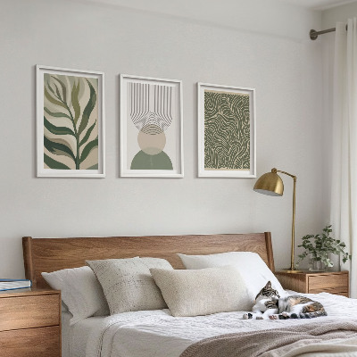 Set tablouri decorative Forme geometrice de frunze