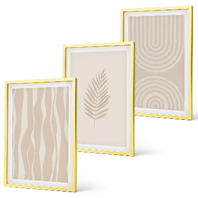 Set tablouri pentru dormitor Modele de plante bej