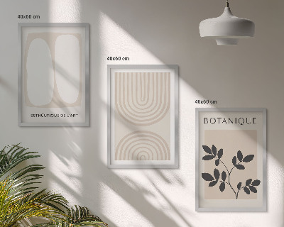 Set tablouri decorative Postere cu plante delicate în stil boho