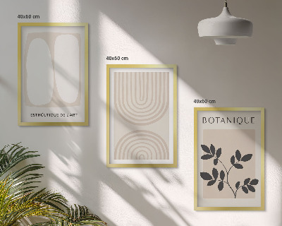 Set tablouri decorative Postere cu plante delicate în stil boho