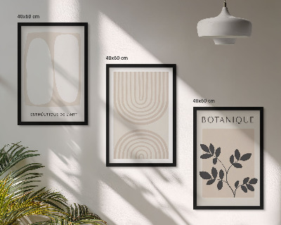 Set tablouri decorative Postere cu plante delicate în stil boho